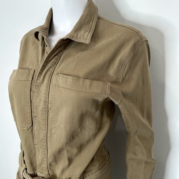 Joe’s Jeans Rika Workwear Utility Jumpsuit in Uniform Army Green Women's Size L - Picture 5 of 15